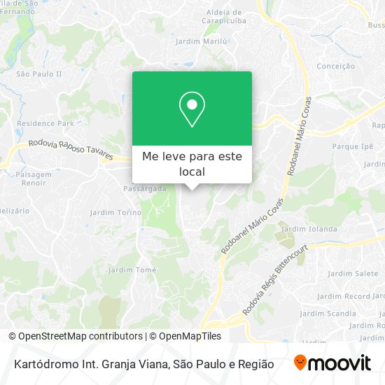 Kartódromo Int. Granja Viana mapa