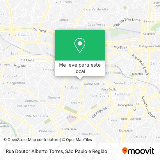 Rua Doutor Alberto Torres mapa