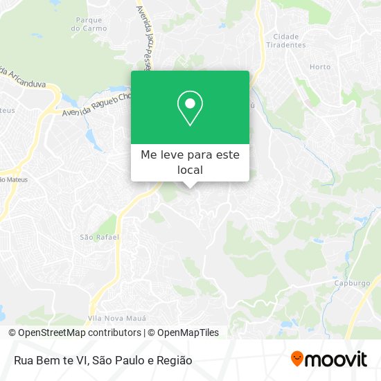 Rua Bem te VI mapa