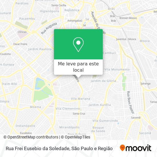 Rua Frei Eusebio da Soledade mapa