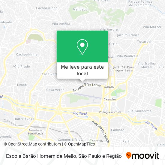 Escola Barão Homem de Mello mapa
