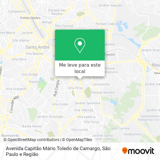 Avenida Capitão Mário Toledo de Camargo mapa