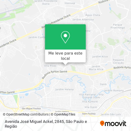 Avenida José Miguel Ackel, 2845 mapa