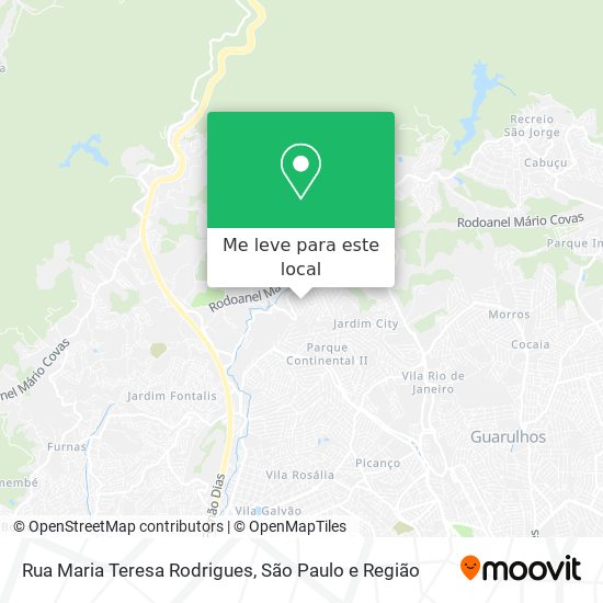 Rua Maria Teresa Rodrigues mapa