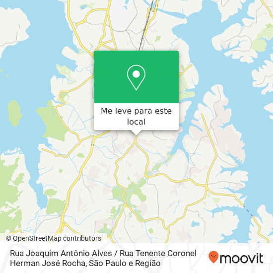 Rua Joaquim Antônio Alves / Rua Tenente Coronel Herman José Rocha mapa