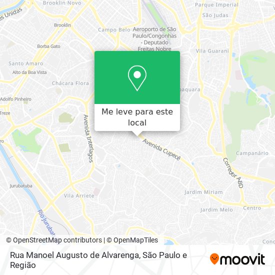 Rua Manoel Augusto de Alvarenga mapa