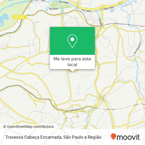 Travessa Cabeça Encarnada mapa