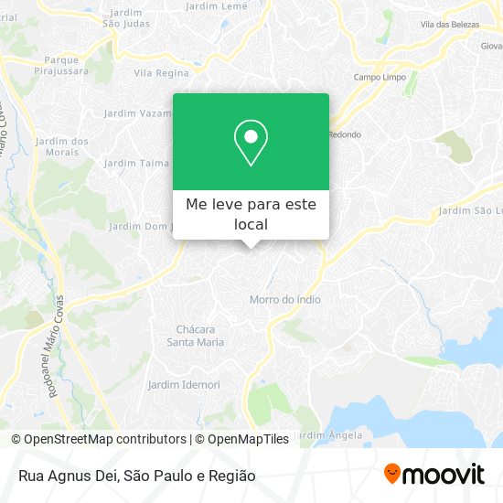 Rua Agnus Dei mapa