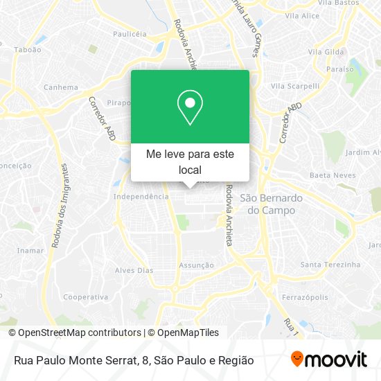 Rua Paulo Monte Serrat, 8 mapa