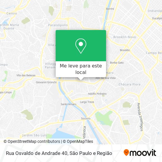 Rua Osvaldo de Andrade 40 mapa