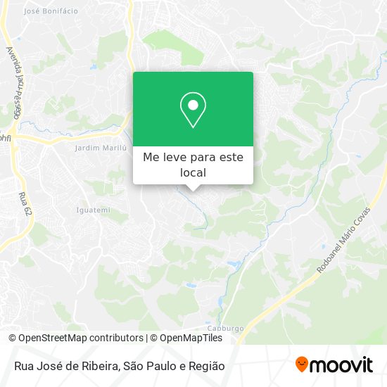 Rua José de Ribeira mapa
