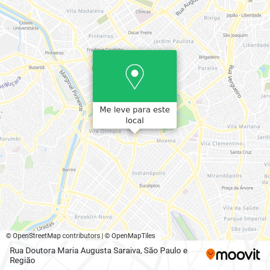 Rua Doutora Maria Augusta Saraiva mapa