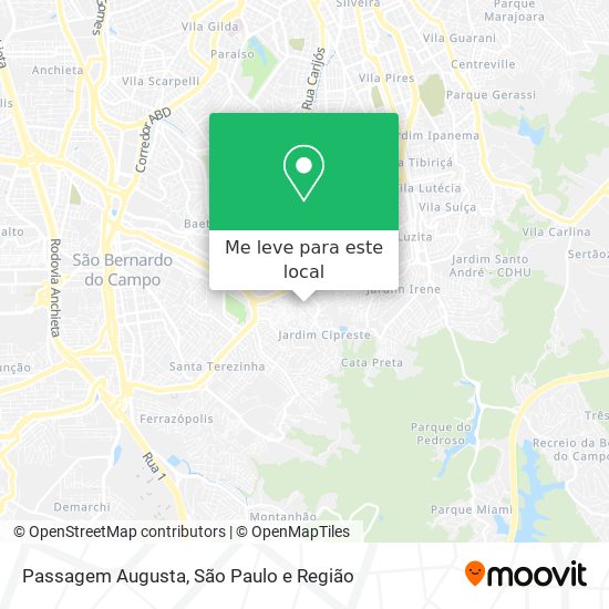 Passagem Augusta mapa