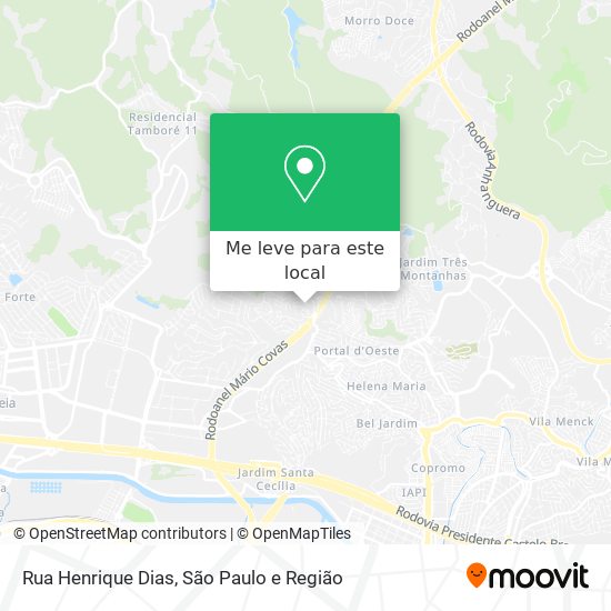 Rua Henrique Dias mapa