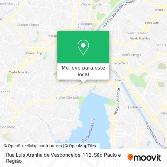 Rua Luís Aranha de Vasconcelos, 112 mapa