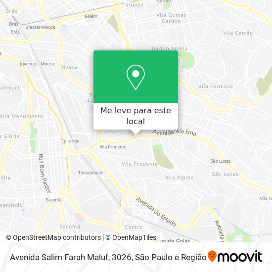 Avenida Salim Farah Maluf, 3026 mapa