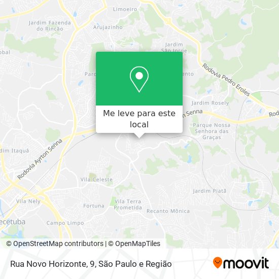 Rua Novo Horizonte, 9 mapa