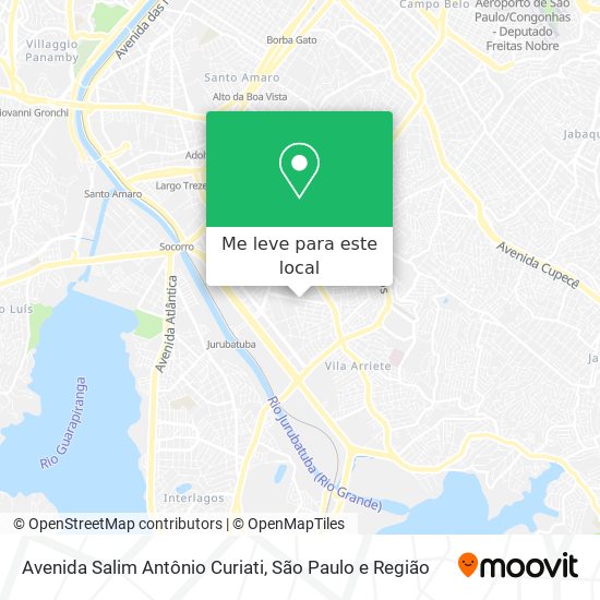 Avenida Salim Antônio Curiati mapa