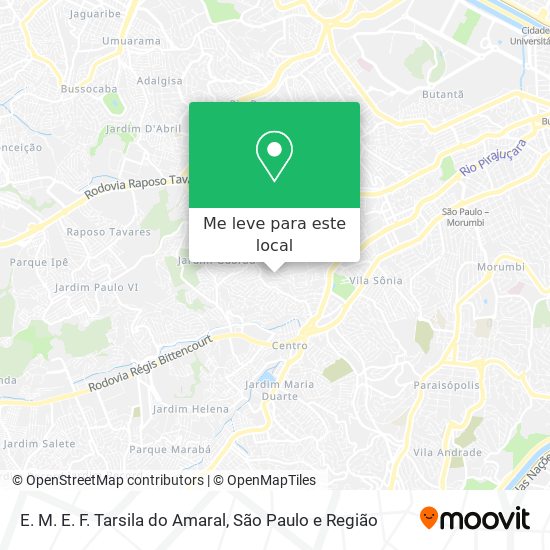 E. M. E. F. Tarsila do Amaral mapa