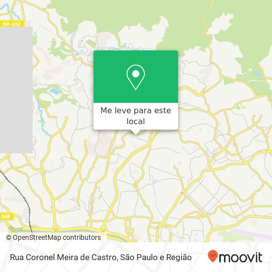 Rua Coronel Meira de Castro mapa
