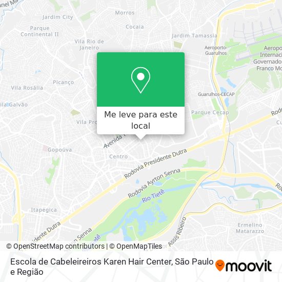Escola de Cabeleireiros Karen Hair Center mapa