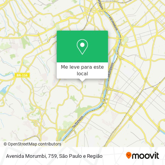 Avenida Morumbi, 759 mapa