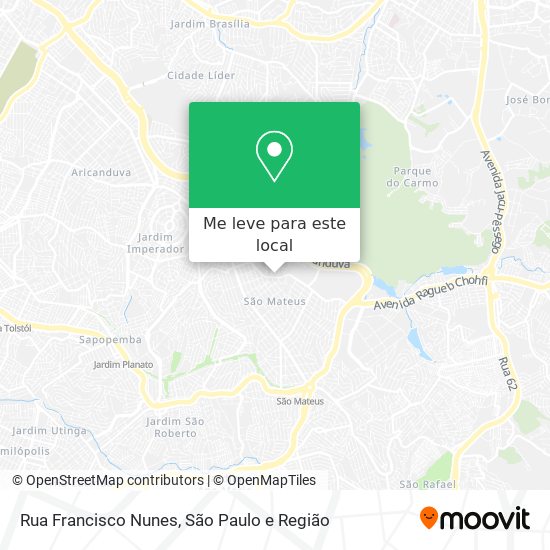 Rua Francisco Nunes mapa