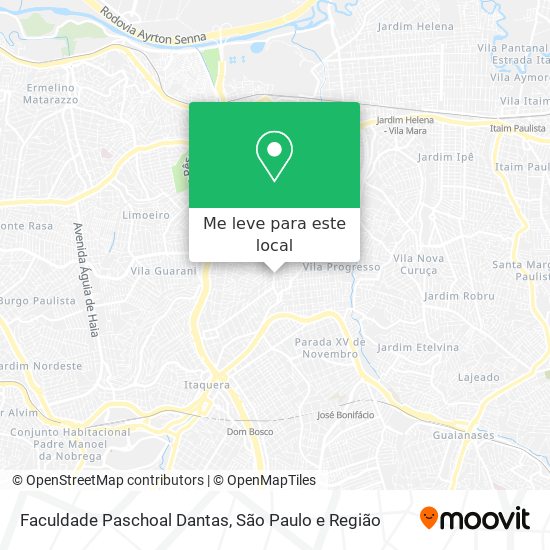 Faculdade Paschoal Dantas mapa