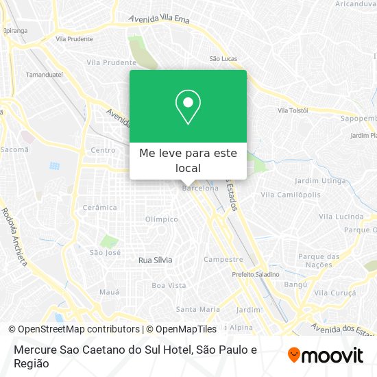 Mercure Sao Caetano do Sul Hotel mapa