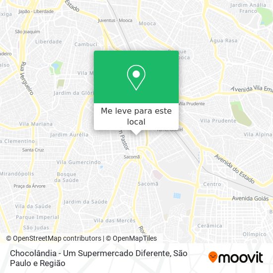 Chocolândia - Um Supermercado Diferente mapa