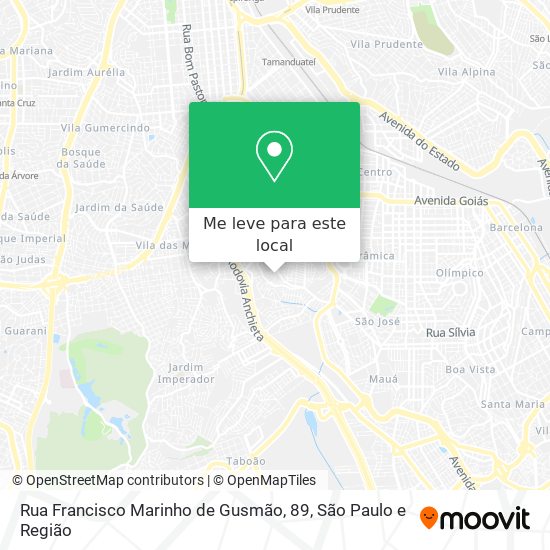 Rua Francisco Marinho de Gusmão, 89 mapa