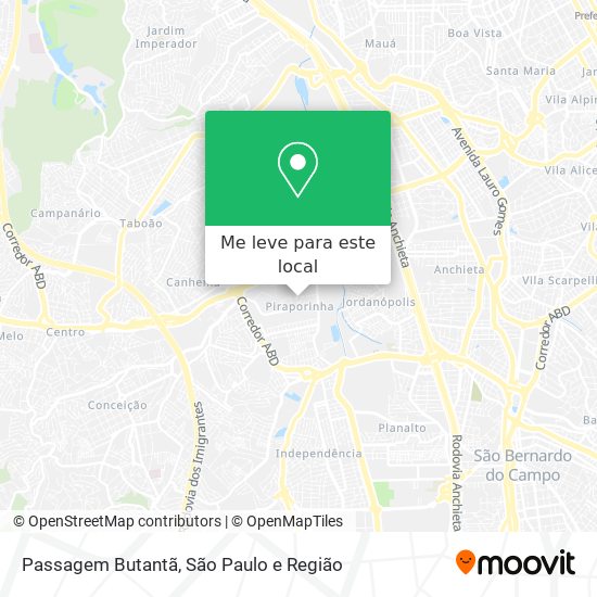 Passagem Butantã mapa