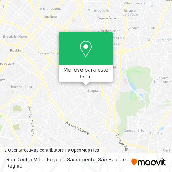 Rua Doutor Vitor Eugênio Sacramento mapa