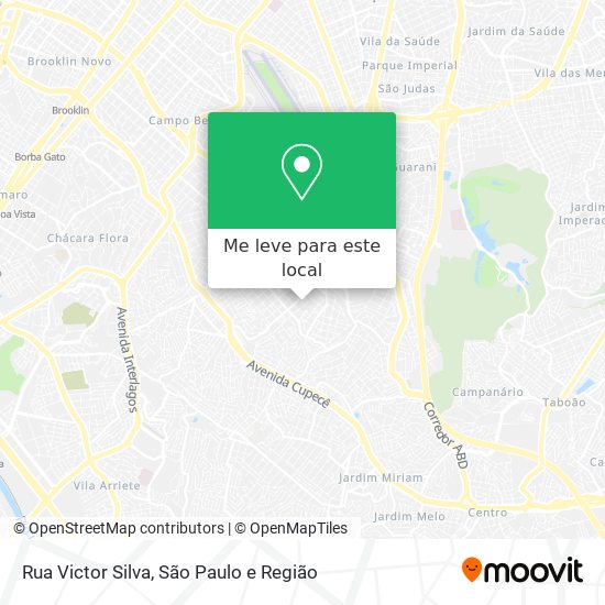 Rua Victor Silva mapa