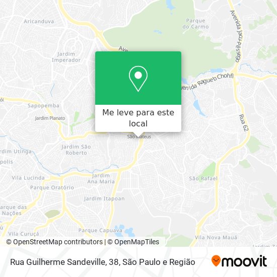 Rua Guilherme Sandeville, 38 mapa