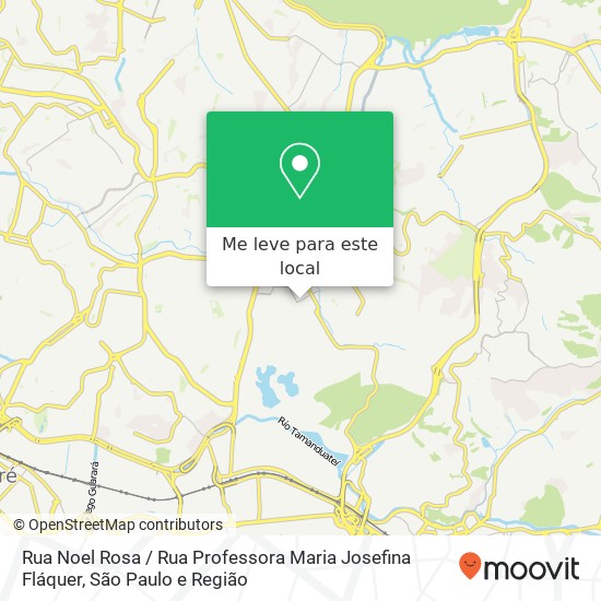 Rua Noel Rosa / Rua Professora Maria Josefina Fláquer mapa