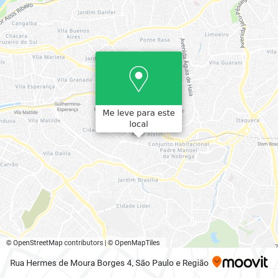 Rua Hermes de Moura Borges 4 mapa