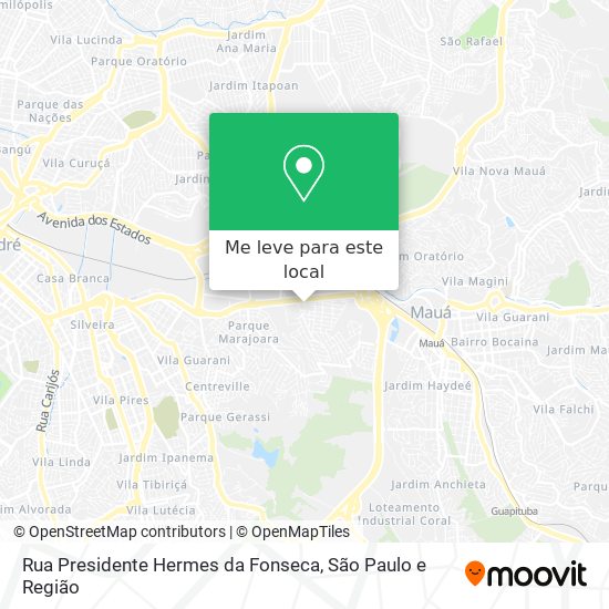 Rua Presidente Hermes da Fonseca mapa