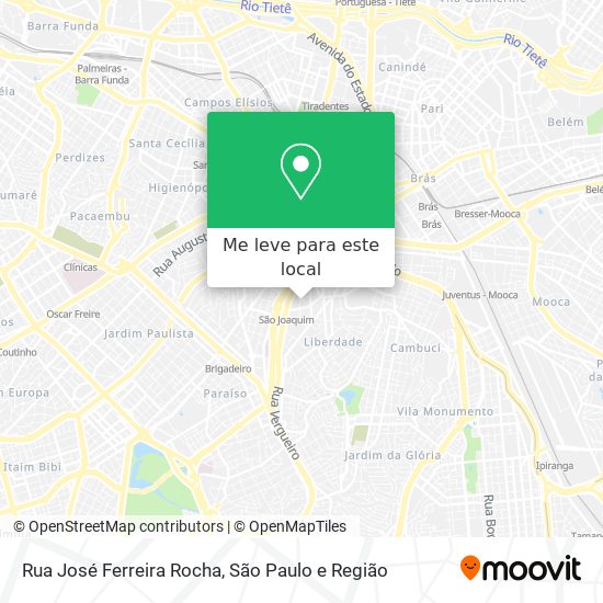 Rua José Ferreira Rocha mapa