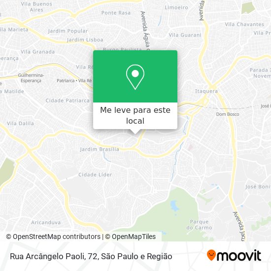 Rua Arcângelo Paoli, 72 mapa