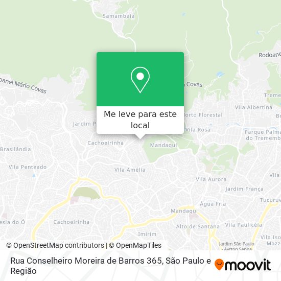 Rua Conselheiro Moreira de Barros 365 mapa