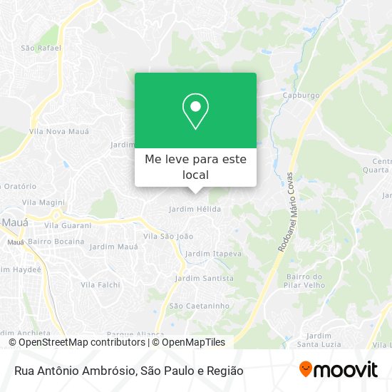 Rua Antônio Ambrósio mapa