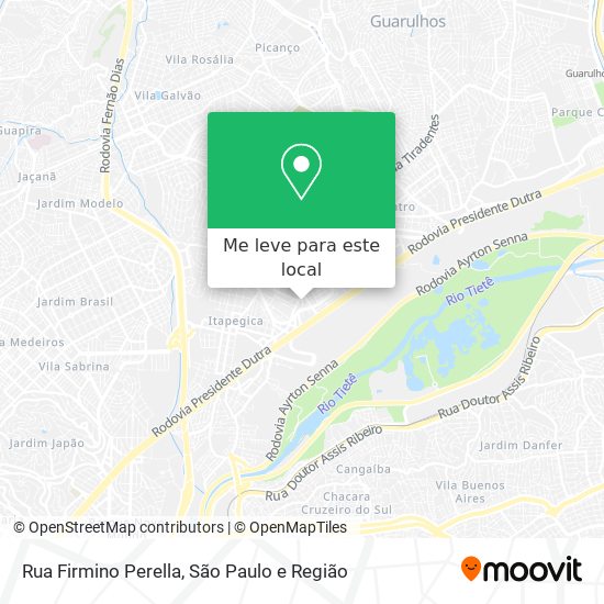 Rua Firmino Perella mapa