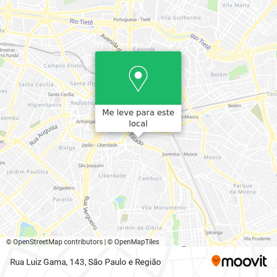 Rua Luiz Gama, 143 mapa
