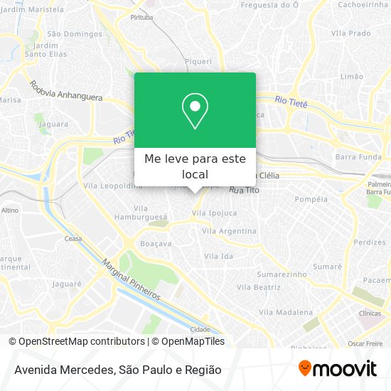 Avenida Mercedes mapa