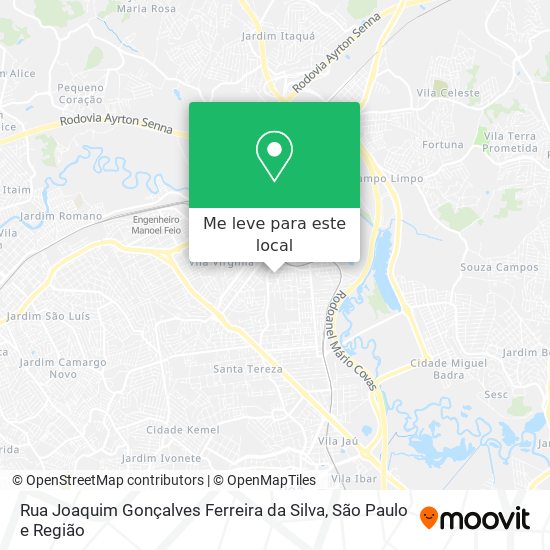 Rua Joaquim Gonçalves Ferreira da Silva mapa