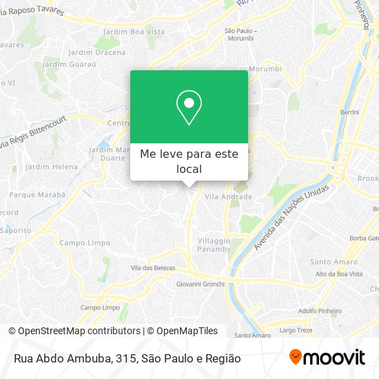 Rua Abdo Ambuba, 315 mapa