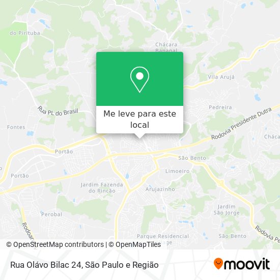 Rua Olávo Bilac 24 mapa