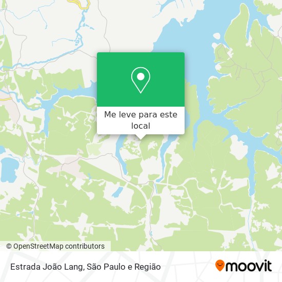 Estrada João Lang mapa
