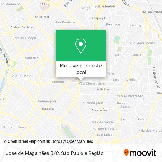 José de Magalhães B/C mapa